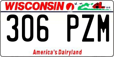 WI license plate 306PZM