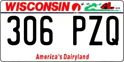 WI license plate 306PZQ