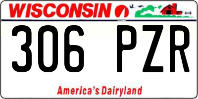 WI license plate 306PZR