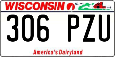 WI license plate 306PZU