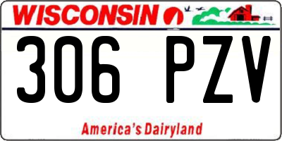 WI license plate 306PZV