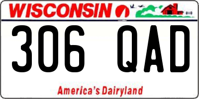 WI license plate 306QAD