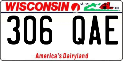 WI license plate 306QAE