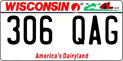 WI license plate 306QAG