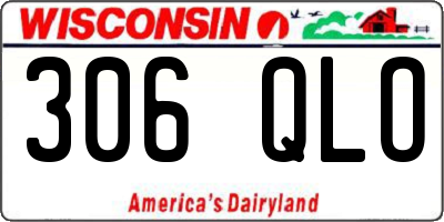 WI license plate 306QLO