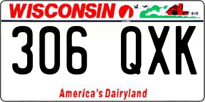 WI license plate 306QXK