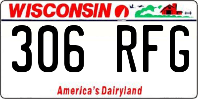 WI license plate 306RFG