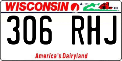 WI license plate 306RHJ