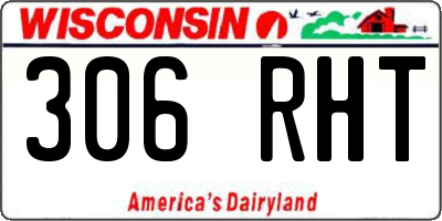 WI license plate 306RHT