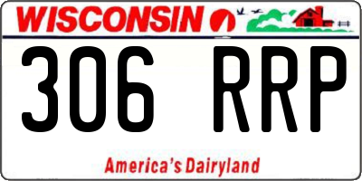 WI license plate 306RRP
