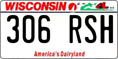 WI license plate 306RSH