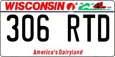WI license plate 306RTD