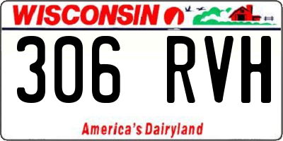 WI license plate 306RVH