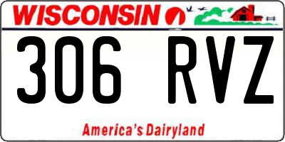 WI license plate 306RVZ