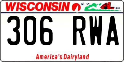 WI license plate 306RWA
