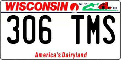 WI license plate 306TMS