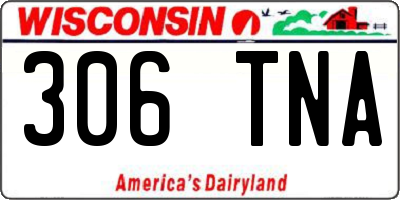 WI license plate 306TNA