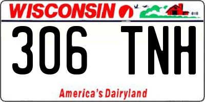 WI license plate 306TNH