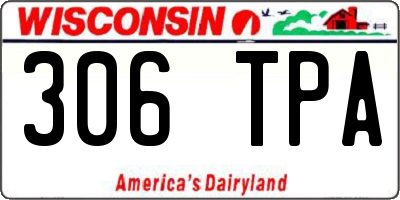 WI license plate 306TPA