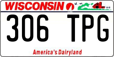 WI license plate 306TPG