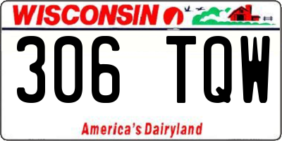 WI license plate 306TQW