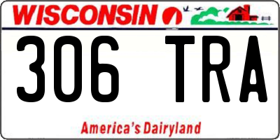 WI license plate 306TRA