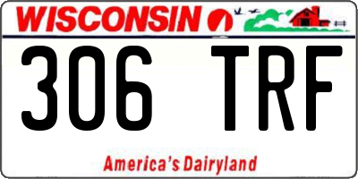 WI license plate 306TRF