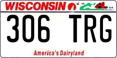 WI license plate 306TRG