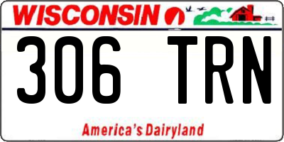 WI license plate 306TRN