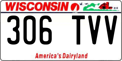 WI license plate 306TVV