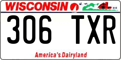 WI license plate 306TXR