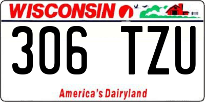 WI license plate 306TZU