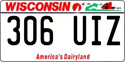 WI license plate 306UIZ