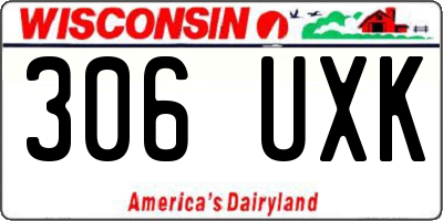 WI license plate 306UXK