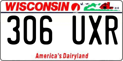 WI license plate 306UXR