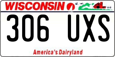 WI license plate 306UXS