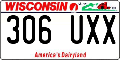 WI license plate 306UXX