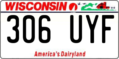 WI license plate 306UYF