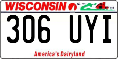 WI license plate 306UYI