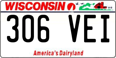 WI license plate 306VEI