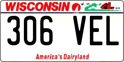 WI license plate 306VEL