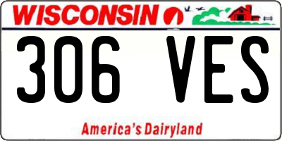 WI license plate 306VES