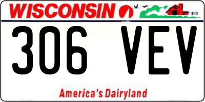 WI license plate 306VEV