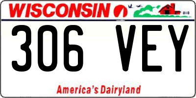 WI license plate 306VEY