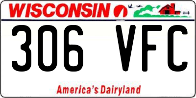 WI license plate 306VFC