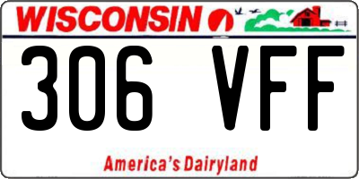 WI license plate 306VFF