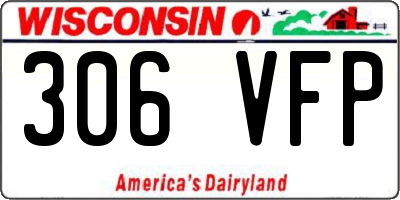 WI license plate 306VFP