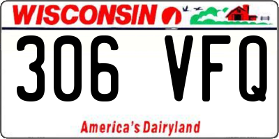 WI license plate 306VFQ