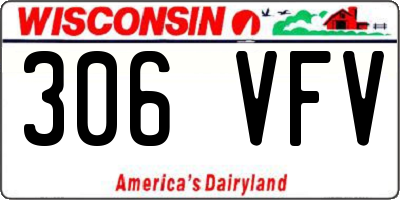 WI license plate 306VFV