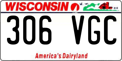 WI license plate 306VGC